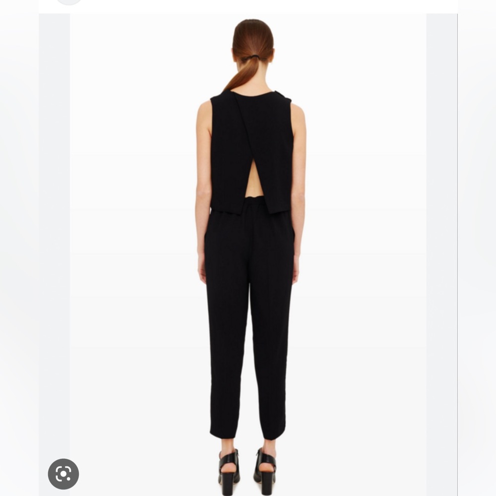 Club Monaco Black Sleeveless Jumpsuit - Picture 3 of 4